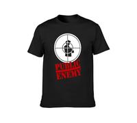 Public Enemy Designer Vintage New Unisex 100% Cotton Short-Sleeve T-Shirts Black L