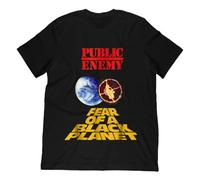 Public Enemy Fear of A Planet T Shirt Size BlackXL