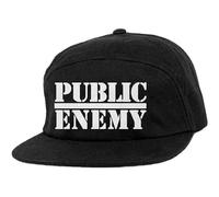 Public Enemy Gorra De Beisbol Logo Nuevo Oficial Negro Camper Unisex Size One Size