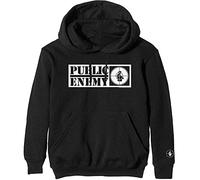 Public Enemy - Sudadera Crosshairs Logotipo para Adultos Unisex (XL) (Negro)