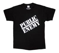 Public Enemy Unisex Tee: Crosshairs Logo - X-Large - Black