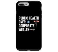 Public Health Over Corporate Wealth Hands Off My Healthcare Carcasa para iPhone 7 Plus/8 Plus