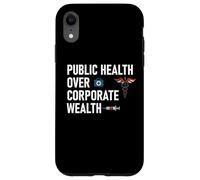 Public Health Over Corporate Wealth Hands Off My Healthcare Carcasa para iPhone XR