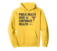 Public Health Over Corporate Wealth Hands Off Our Healthcare Sudadera con Capucha
