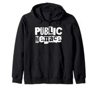Public Menace, Funny Bold Attitude Loud Rebel Slogan Sudadera con Capucha