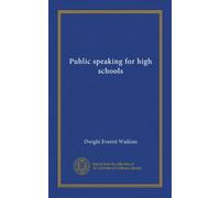 Public speaking for high schools