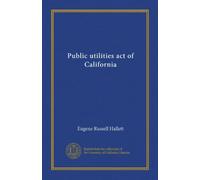 Public utilities act of California