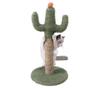 Publicación De Rasguños De Gato - Cactus Cat Climbing Board | Las Mascotas Publican Con Base | Estacas De Scratch De Gatito Natural Vertical Verde | Plataforma De Salto Para Gato Árbol Jue