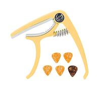 Publicación Rápida E -Gitarren -Capo ABS Material Equilibrado para Banjo Mandolino (YELLOW)