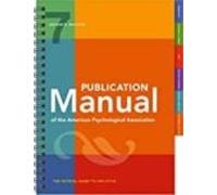 Publication Manual Of The American Psychological Association 7th