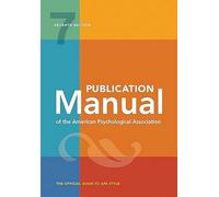 Publication Manual of the American Psychological Association, 9781433832161, 143383216X