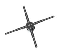 Publicidad 3D holograma ventilador máquina publicitaria WiFi proyector holográfico ventilador pantalla 678LED luz alta definición suspensión