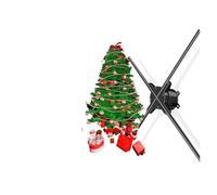 Publicidad Proyector holográfico 3D WiFi, ventilador holográfico LED, soporta formatos de contenido versátiles, para exhibición publicitaria