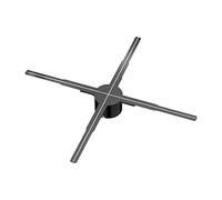 Publicidad Ventilador de proyector de holograma 3D, control remoto WiFi, proyector de luces de publicidad comercial