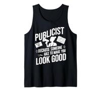 Publicista Asociado Imagen Pública Trabajo Profesión Camiseta sin Mangas