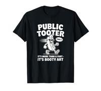 Público Tooter Botín Arte Divertido Comida Camiseta