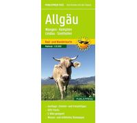 Publicpress Rad- und Wanderkarte Allgäu, Wangen, Kempten, Lindau, Sonthofen 1:35.000: Wander- und Radkarte mit Ausflugszielen & Freizeittipps, wetterfest, reißfest, abwischbar, GPS-genau. 1:35000