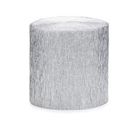 Publilancio Srl 4 Piezas Rollo de Papel Crepé de Plata 5cm X 10M Cada Total
