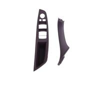 PUBUGPDPAG para Serie 5 F10 F11 F18 520i 523i 525i 528i 535i Juego manijas Tirador Panel apoyabrazos Puerta Delantera Interior Coche Interior Embellecedor Marco Accesorios(Moka LHD 2PCS)