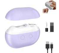 Pubyfun Easyclip Smart Nail Clipper,3-in-1 Electric Nail Clipper, Nail Polisher with Polishing LED Light USB Rechargeable Safety Fingernails Trimmer (Purple)