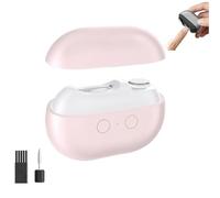 Pubyfun/Fanyil Easyclip Smart Nail Clipper, 3-in-1 Multi-Functional Smart Nail Clipper, Nails Trimmer Polisher with LED Light & Clip Storage for Seniors Kids Adults (Pink)