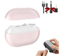Pubyfun/Fanyil Easyclip Smart Nail Clipper, Electric Nail Clipper with Polishing, 3-in-1 Automatic Nail Trimmer with LED Light & Nail Scraps Storag for Adults, Seniors and Kids (Pink)