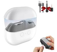 Pubyfun/Fanyil Easyclip Smart Nail Clipper, Electric Nail Clipper with Polishing, 3-in-1 Automatic Nail Trimmer with LED Light & Nail Scraps Storag for Adults, Seniors and Kids (White)