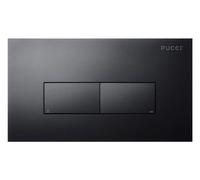 Placa de Control Eco Línea Acrílico Doble Botón Negro Matecado Pucci 80230561