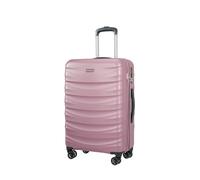 PUCCINI Maleta rígida de policarbonato Valencia con Ruedas Dobles, Rosa., Medium, Medium (