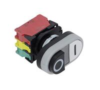 Puce botón O-I blanco - negro 16 A 250 V 9014068