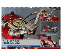 Puch 250 SGS Motorrad - Oldie aus Österreich (Wandkalender 2026 DIN A3 quer), CALVENDO Monatskalender: Elegant und kräftig zugleich