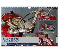 Puch 250 SGS Motorrad - Oldie aus Österreich (Wandkalender 2026 DIN A4 quer), CALVENDO Monatskalender: Elegant und kräftig zugleich