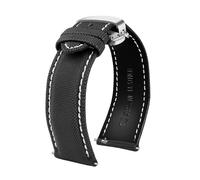 PUCHEN 20mm 21mm 22mm 23mm 24mm Nylon + correa de reloj de cuero pulsera de repuesto accesorios de reloj para hombre,20mm