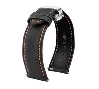 PUCHEN 20mm 21mm 22mm 23mm 24mm Nylon + correa de reloj de cuero pulsera de repuesto accesorios de reloj para hombre,20mm