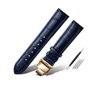 PUCHEN Correa de reloj de cuero, correa de reloj de 12mm - 23mm, accesorios de reloj de pulsera de repuesto + herramienta,16mm