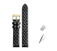 PUCHEN Correa de reloj de cuero para mujer, correa de 14mm y 16mm con hebilla, pulsera de reloj, accesorios para reloj de mujer,16mm