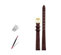 PUCHEN Correa de reloj de cuero suave para mujer, correas de reloj de tamaño pequeño de 6mm, 8mm, 10mm, 12mm y 14mm de ancho,10mm