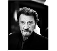 PUCHENGP Poster Del Cantante Y Actor De Rock Francés Johnny Hallyday Impresión En Lienzo Arte De Pared Imágenes Para Decoración Del Hogar 50 * 70 Sin Marco