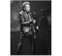PUCHENGP Poster Del Cantante Y Actor De Rock Francés Johnny Hallyday Impresión En Lienzo Arte De Pared Imágenes Para Decoración Del Hogar 50 * 70 Sin Marco