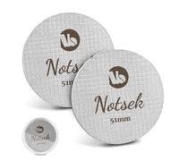Puck Screen 51 mm, 2 unidades de 1 mm/1,7 mm de grosor, colador de café expreso de 51 mm para portafiltros, acero inoxidable 316 de 150 μm, colador de café con caja de almacenamiento de acrílico,