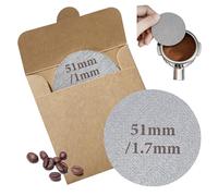 Puck Screen 51 mm, 2 unidades de 1 mm/1,7 mm, filtro de café sinterizado de acero inoxidable para café espresso, colador de ducha inferior, reutilizable, inoxidable
