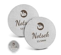 Puck Screen 54 mm, 2 unidades de 1 mm/1,7 mm de grosor, colador para portafiltros, acero inoxidable 316, 150 μm, pantalla de café de 54 mm, con caja de almacenamiento de acrílico, accesorios para