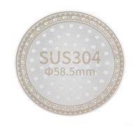 Puck Screen - Filtro de café reutilizable ultrafino de 54 mm para cesta de portafiltro, protección de pantalla de ducha, distribución uniforme del agua (58,5 mm)
