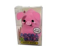 Puckator Adoramals - Esponja de maquillaje Oliver the Pig - Mini esponjas de maquillaje para la cara, esponjas de maquillaje, productos de belleza, accesorios para mujeres, adolescentes y niñas