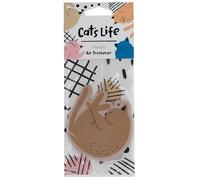 Puckator AIRF130 Vanilla Cat's Life - Ambientador para coche, oficina, gimnasio, casillero, 1 unidad, diseño colgante