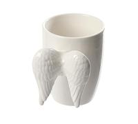 Puckator White Wings Taza de cerámica con asa, diseño de alas de ángel Blancas, 8.5 cm