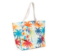 Puckator bolsa de playa ? palmeras multicolores y mini bolso con cre