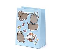 Puckator Bolsa de regalo, bolsa de cumpleaños - Pusheen El Gato Foodie - Mediana - 23 cm, tarjeta incluida