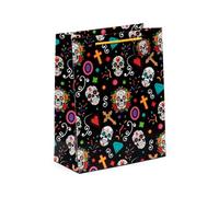 Puckator Bolsa de regalo grande para el Día de los Muertos, bolsa de regalo de cumpleaños, bolsa de regalo para mujeres, regalos de cumpleaños para niños, bolsas de regalo para regalos, caja de regalo