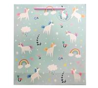 Puckator Bolsa de regalo mágica de unicornio extra grande - Bolsa de regalo de cumpleaños para regalos - Bolsa de regalo para mujeres - Regalos de cumpleaños para niños - Bolsas de regalo para regalos